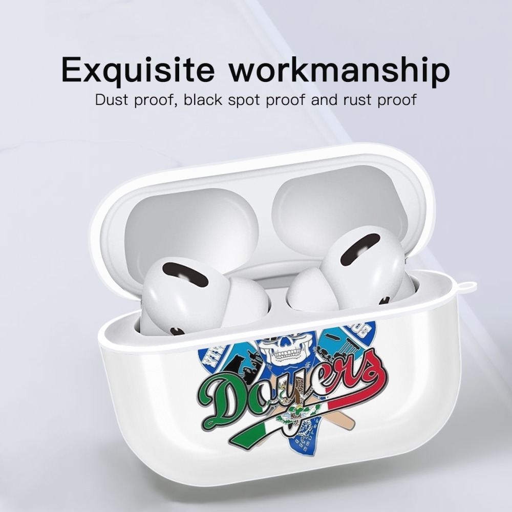  AirPods Pro Hard Case White With Keychain, Durable Flexible PC, Precise Cutouts, Anti-Fingerprint, Yellowing & Scratch Resistant, Full Protection, Washable