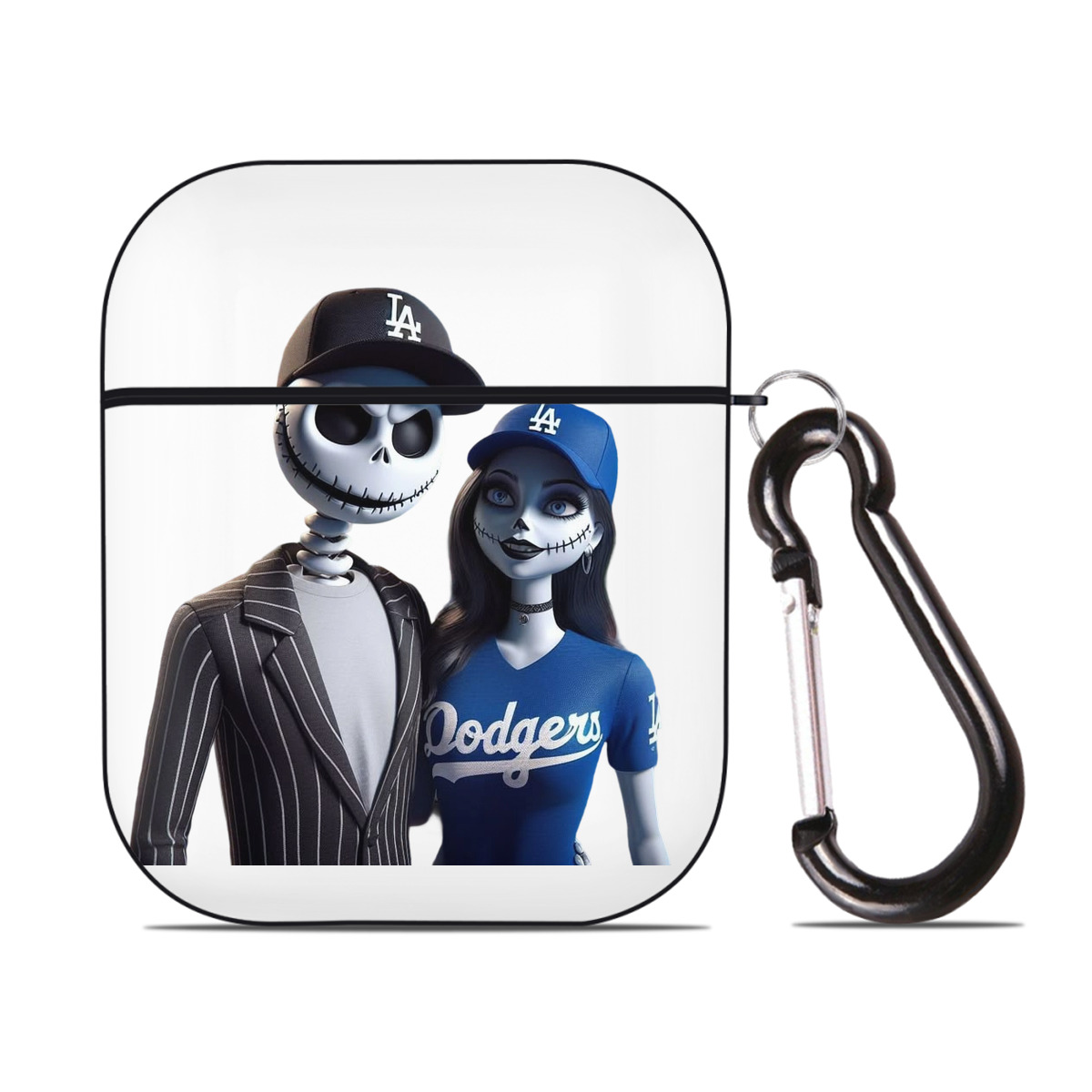  AirPods 2 Case Hard Shell Black, Flexible PC Material, Precise Cutouts, Full Protection, Anti-Fingerprint, Washable, Includes Keychain – Durable & Slim Design