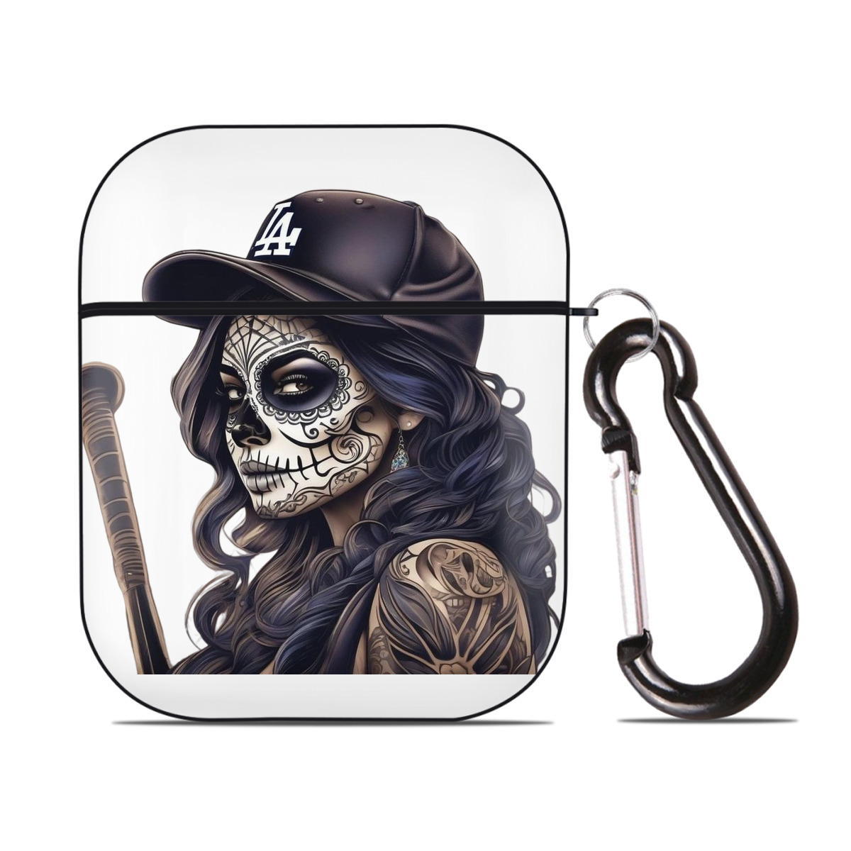  AirPods 2 Case Hard Shell Black, Flexible PC Material, Precise Cutouts, Full Protection, Anti-Fingerprint, Washable, Includes Keychain – Durable & Slim Design