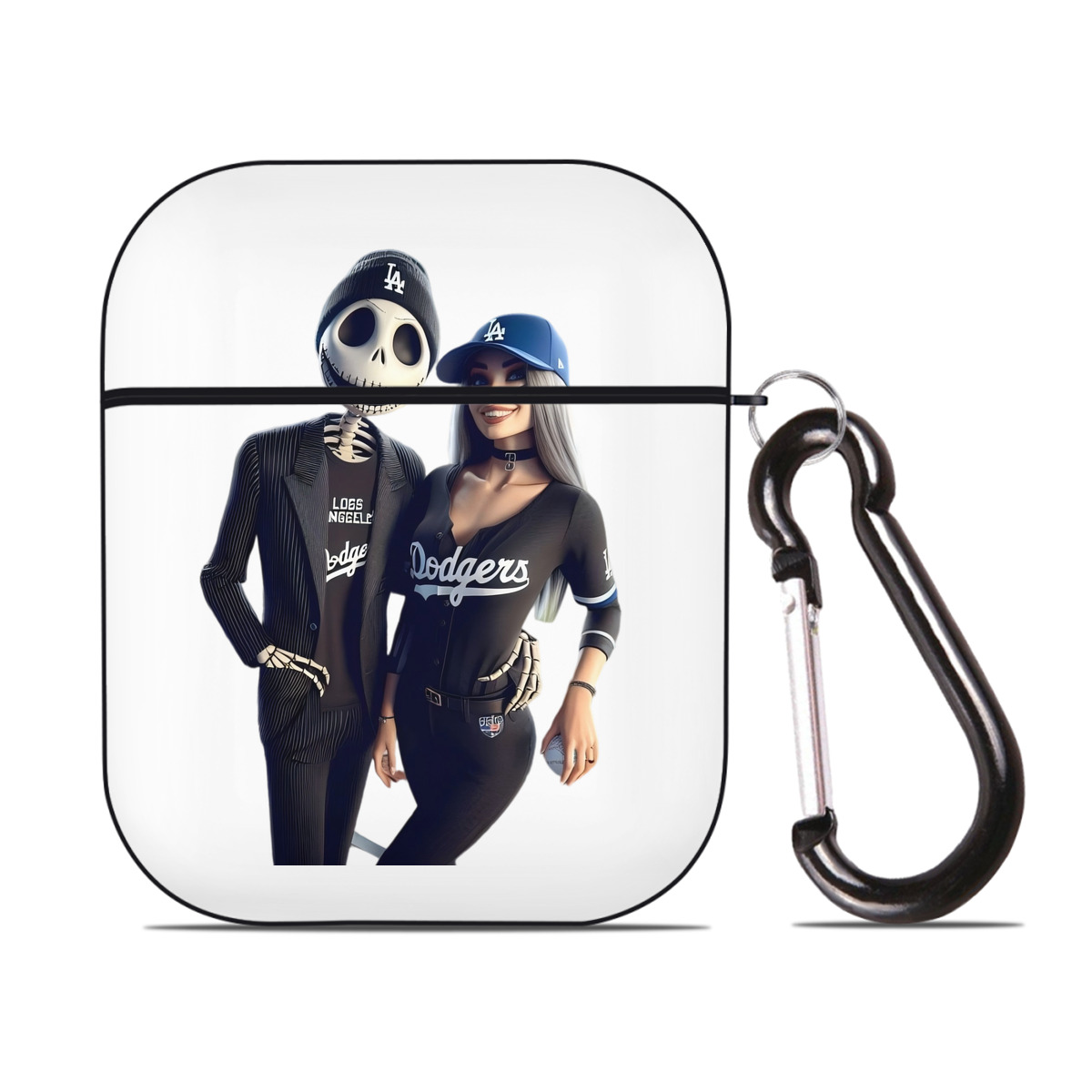  AirPods 2 Case Hard Shell Black, Flexible PC Material, Precise Cutouts, Full Protection, Anti-Fingerprint, Washable, Includes Keychain – Durable & Slim Design