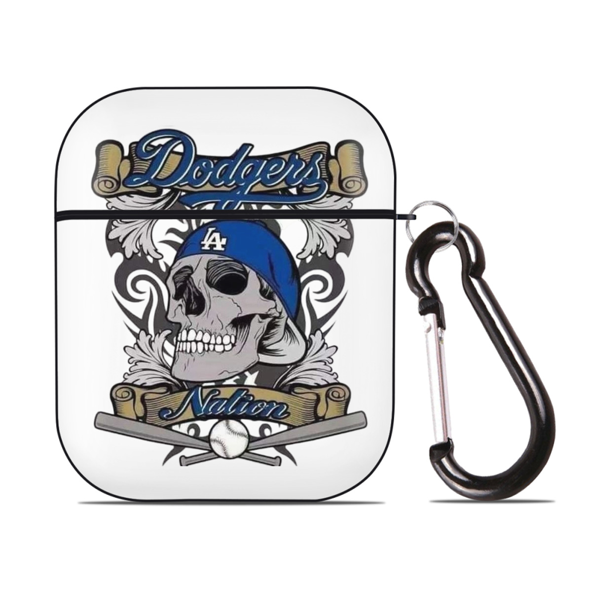  AirPods 2 Case Hard Shell Black, Flexible PC Material, Precise Cutouts, Full Protection, Anti-Fingerprint, Washable, Includes Keychain – Durable & Slim Design