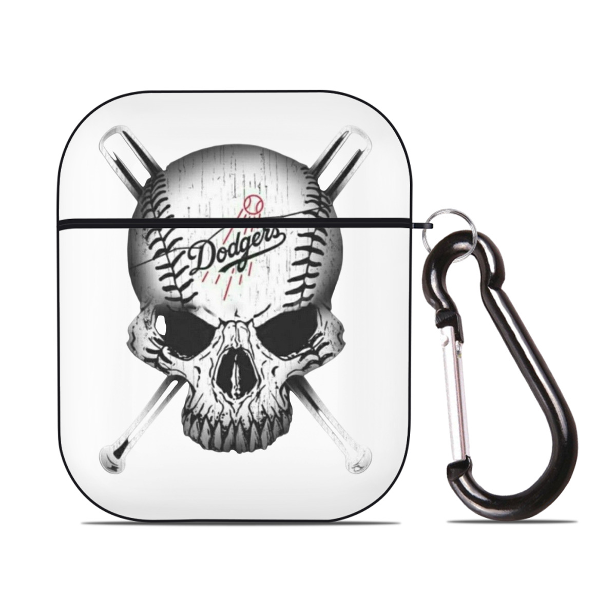  AirPods 2 Case Hard Shell Black, Flexible PC Material, Precise Cutouts, Full Protection, Anti-Fingerprint, Washable, Includes Keychain – Durable & Slim Design