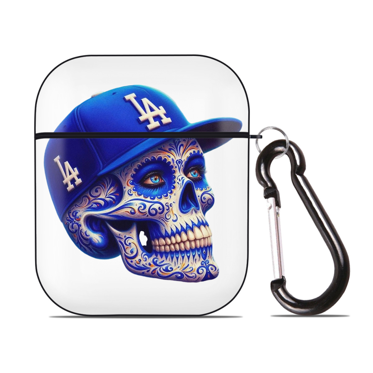  AirPods 2 Case Hard Shell Black, Flexible PC Material, Precise Cutouts, Full Protection, Anti-Fingerprint, Washable, Includes Keychain – Durable & Slim Design