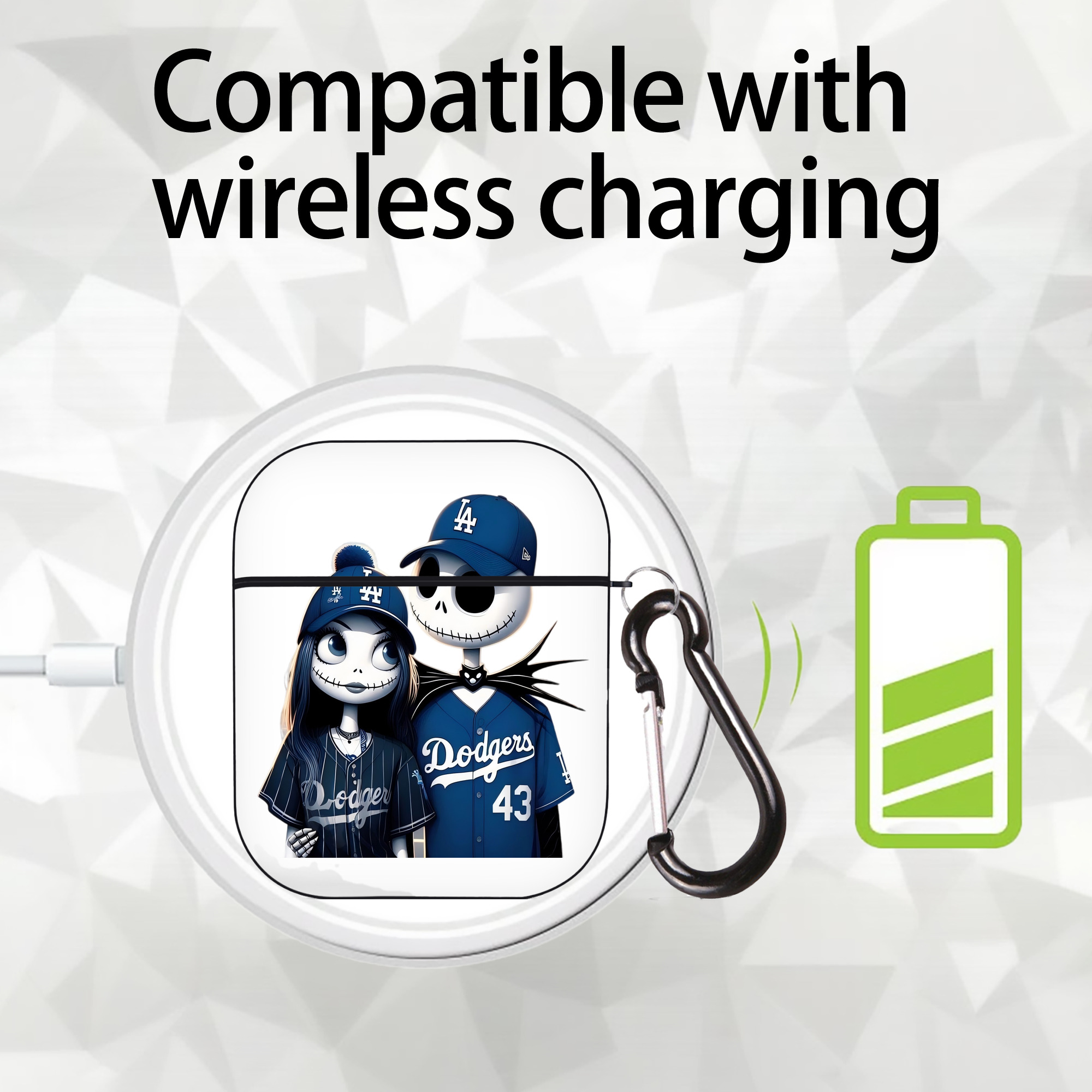  AirPods 2 Case Hard Shell Black, Flexible PC Material, Precise Cutouts, Full Protection, Anti-Fingerprint, Washable, Includes Keychain – Durable & Slim Design