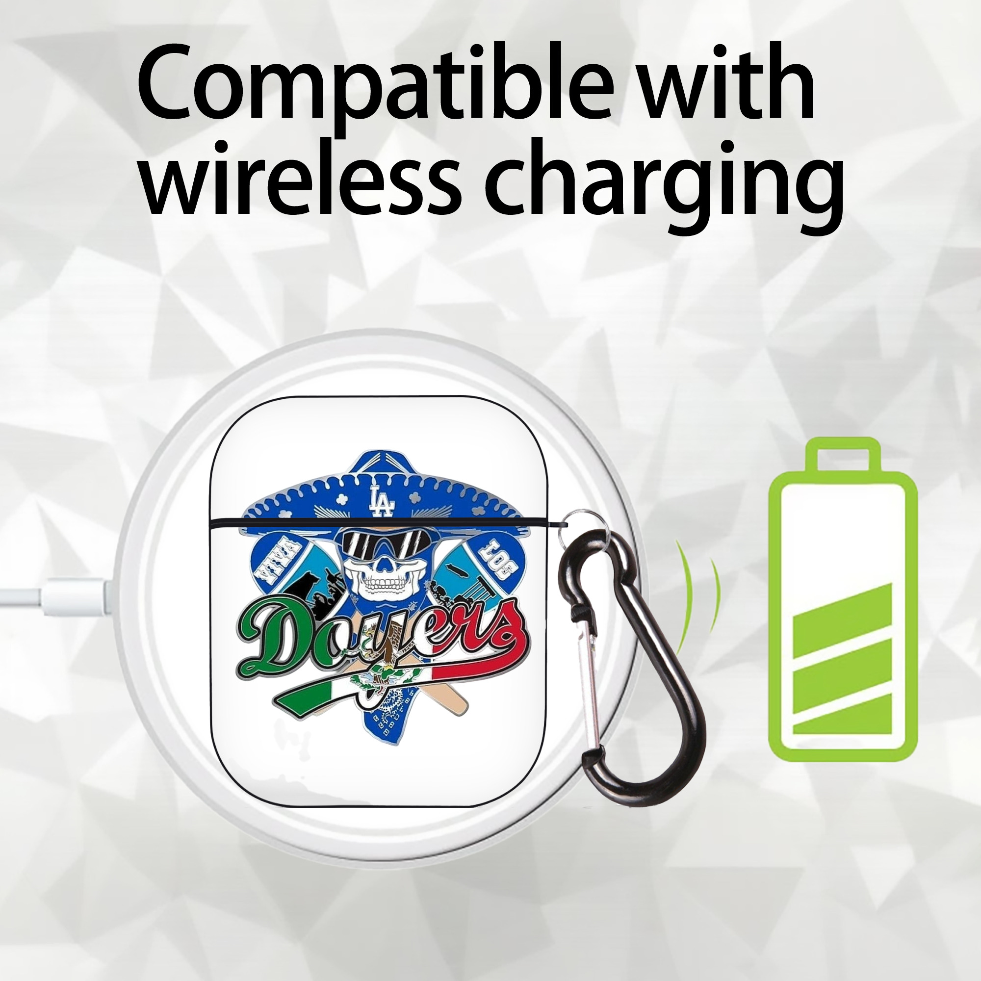  AirPods 2 Case Hard Shell Black, Flexible PC Material, Precise Cutouts, Full Protection, Anti-Fingerprint, Washable, Includes Keychain – Durable & Slim Design