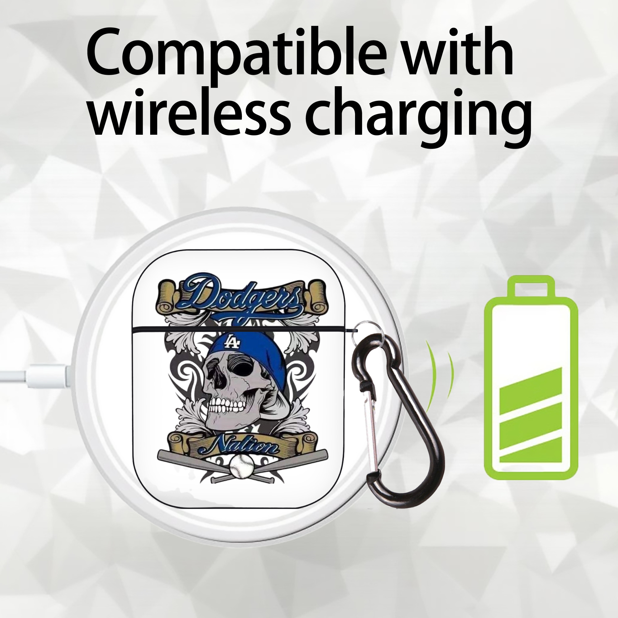  AirPods 2 Case Hard Shell Black, Flexible PC Material, Precise Cutouts, Full Protection, Anti-Fingerprint, Washable, Includes Keychain – Durable & Slim Design