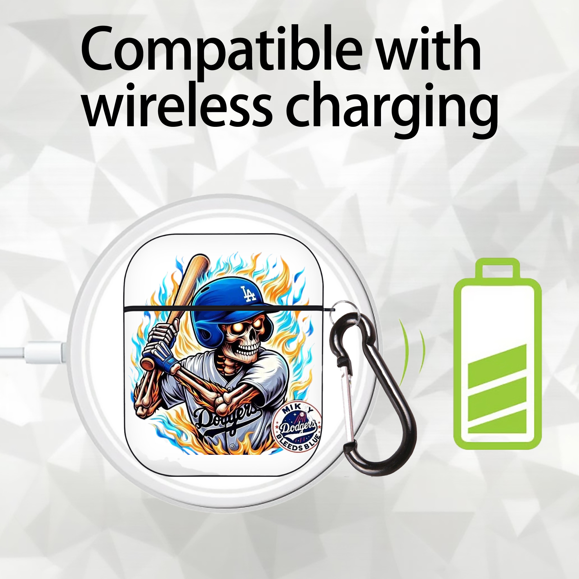  AirPods 2 Case Hard Shell Black, Flexible PC Material, Precise Cutouts, Full Protection, Anti-Fingerprint, Washable, Includes Keychain – Durable & Slim Design