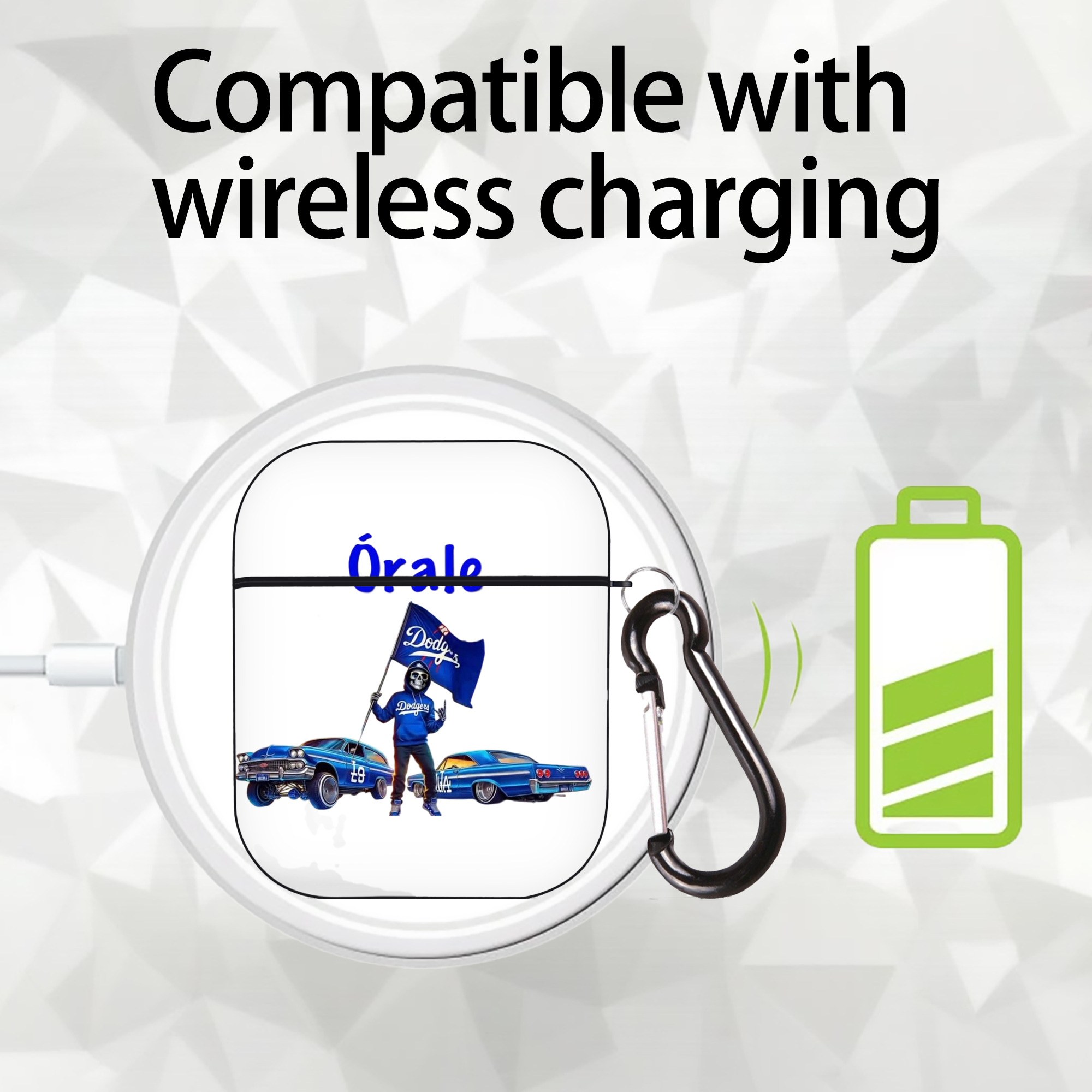  AirPods 2 Case Hard Shell Black, Flexible PC Material, Precise Cutouts, Full Protection, Anti-Fingerprint, Washable, Includes Keychain – Durable & Slim Design