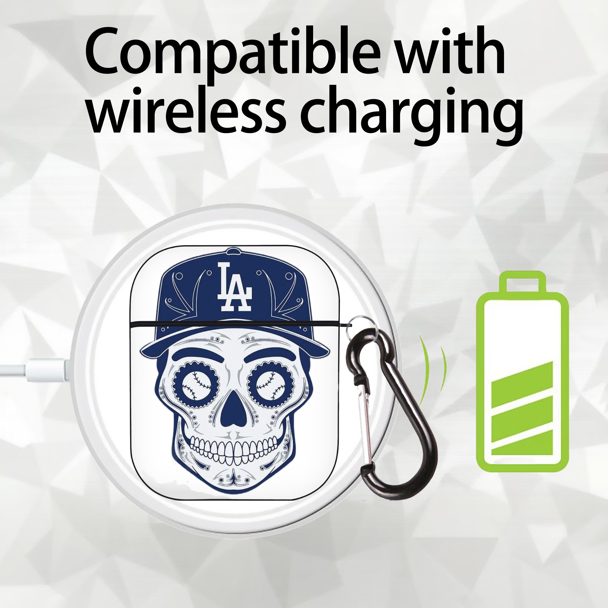  AirPods 2 Case Hard Shell Black, Flexible PC Material, Precise Cutouts, Full Protection, Anti-Fingerprint, Washable, Includes Keychain – Durable & Slim Design