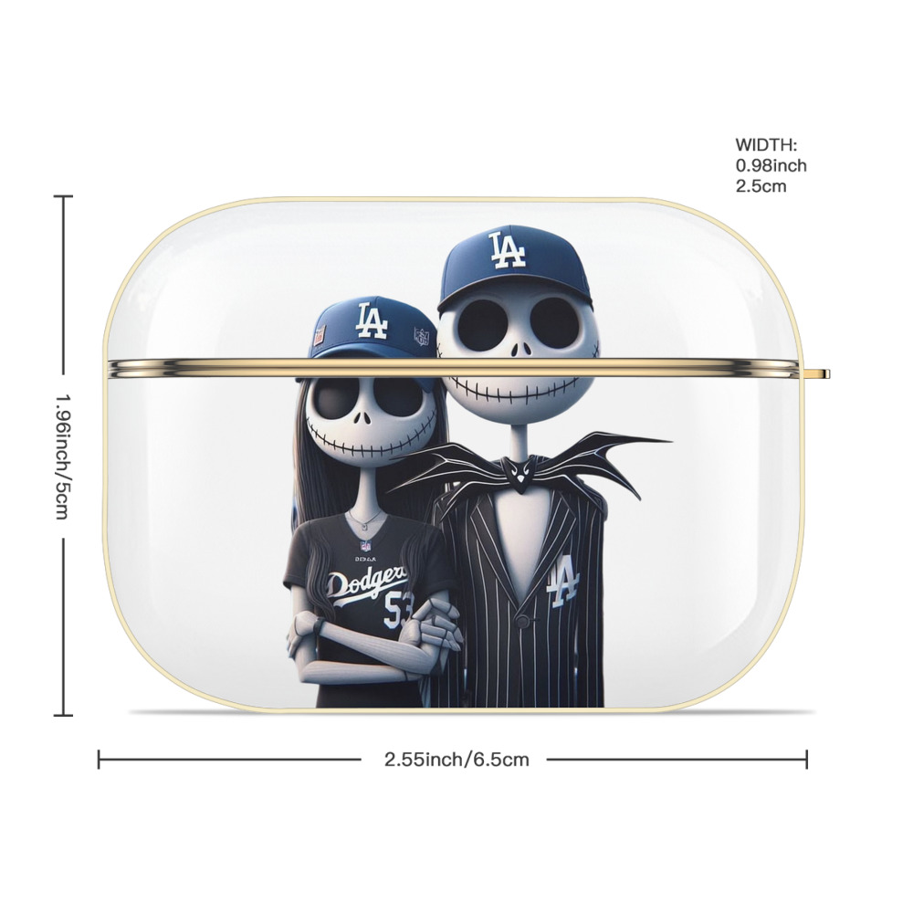  Luxury Gold AirPods Pro Case With Keychain, Flexible PC Material, Full Protection, Precise Cutouts, Anti-Fingerprint, Washable, Durable Design