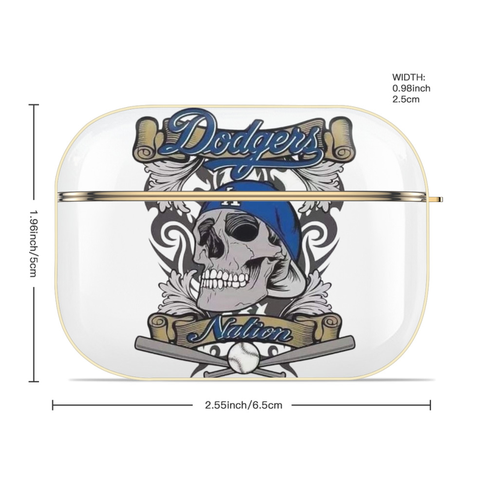  Luxury Gold AirPods Pro Case With Keychain, Flexible PC Material, Full Protection, Precise Cutouts, Anti-Fingerprint, Washable, Durable Design