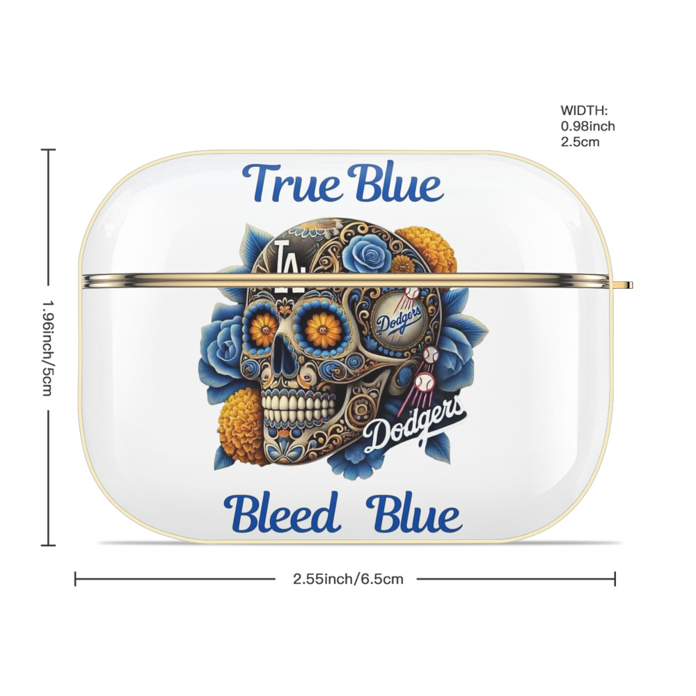  Luxury Gold AirPods Pro Case With Keychain, Flexible PC Material, Full Protection, Precise Cutouts, Anti-Fingerprint, Washable, Durable Design