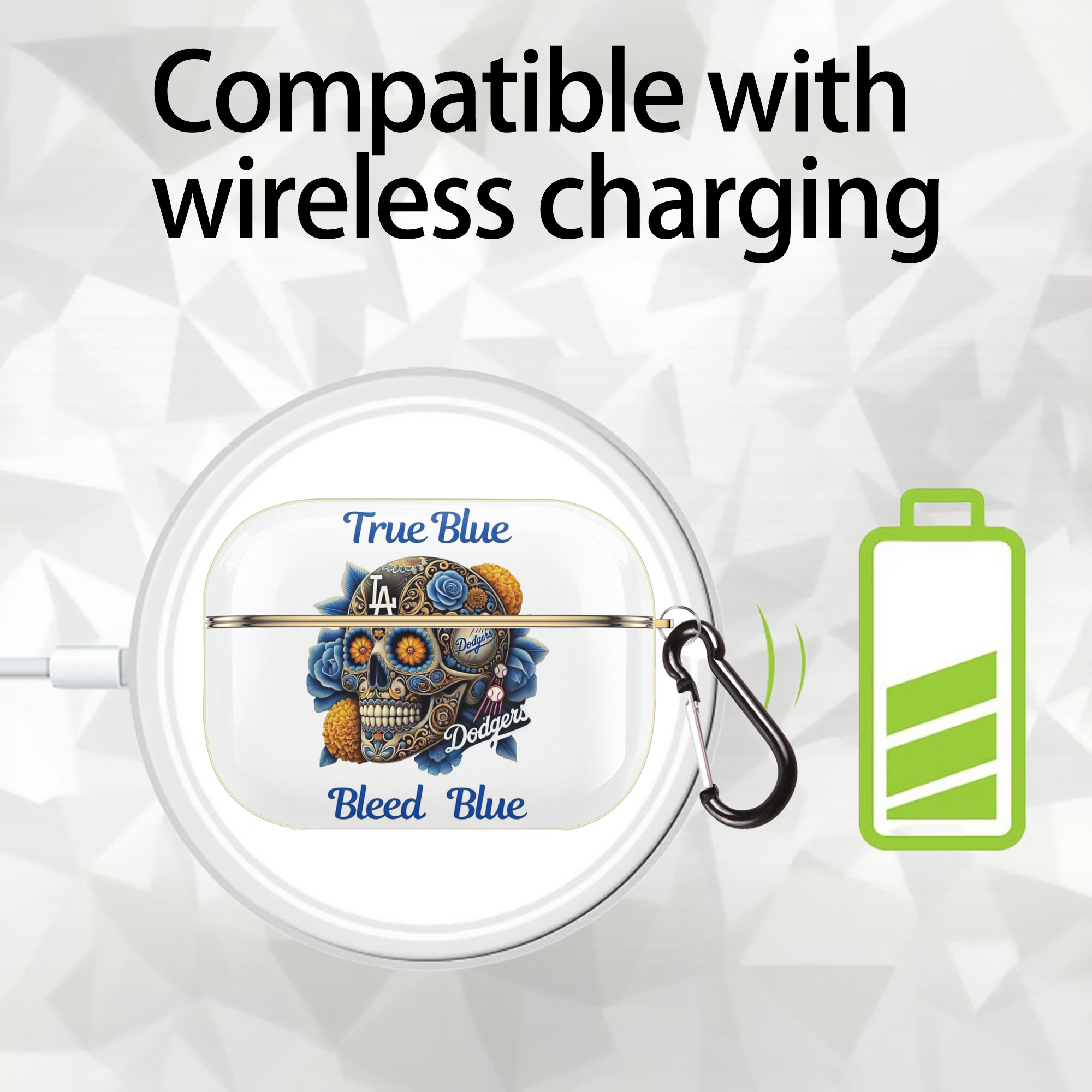  Luxury Gold AirPods Pro Case With Keychain, Flexible PC Material, Full Protection, Precise Cutouts, Anti-Fingerprint, Washable, Durable Design