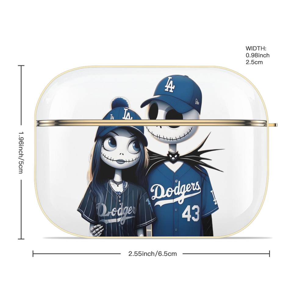  Luxury Gold AirPods Pro Case With Keychain, Flexible PC Material, Full Protection, Precise Cutouts, Anti-Fingerprint, Washable, Durable Design