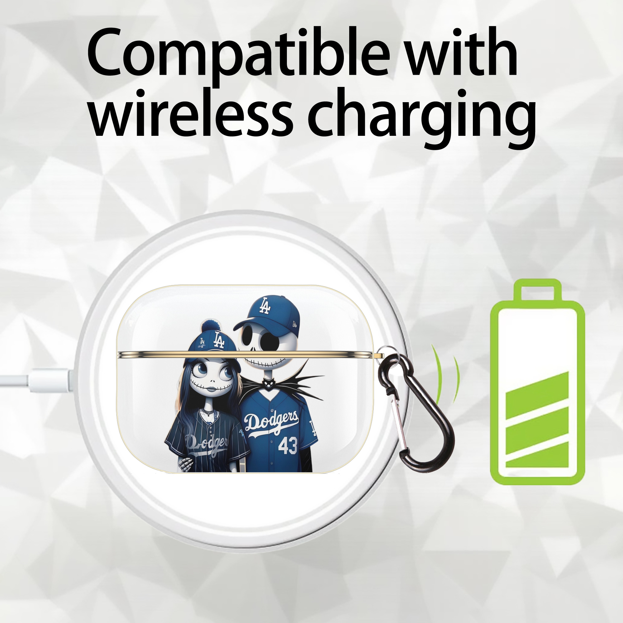  Luxury Gold AirPods Pro Case With Keychain, Flexible PC Material, Full Protection, Precise Cutouts, Anti-Fingerprint, Washable, Durable Design