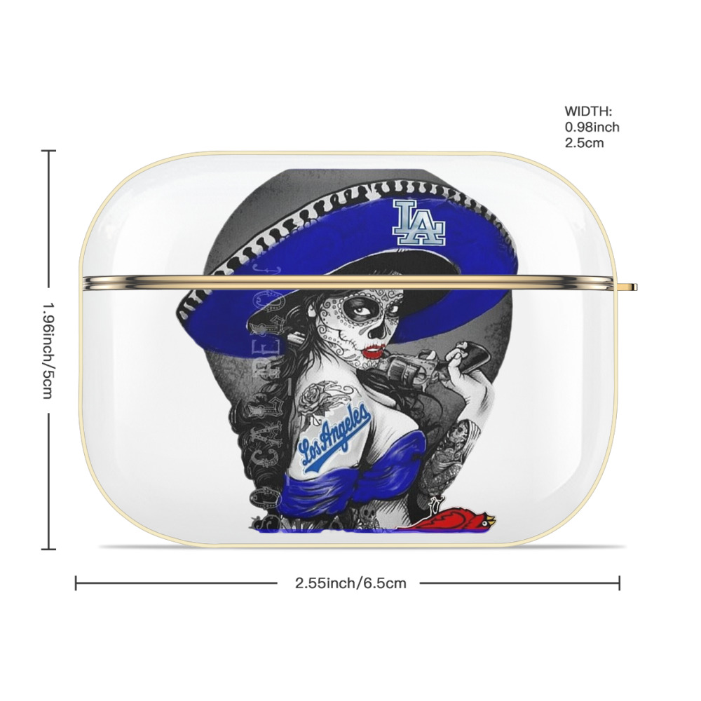  Luxury Gold AirPods Pro Case With Keychain, Flexible PC Material, Full Protection, Precise Cutouts, Anti-Fingerprint, Washable, Durable Design