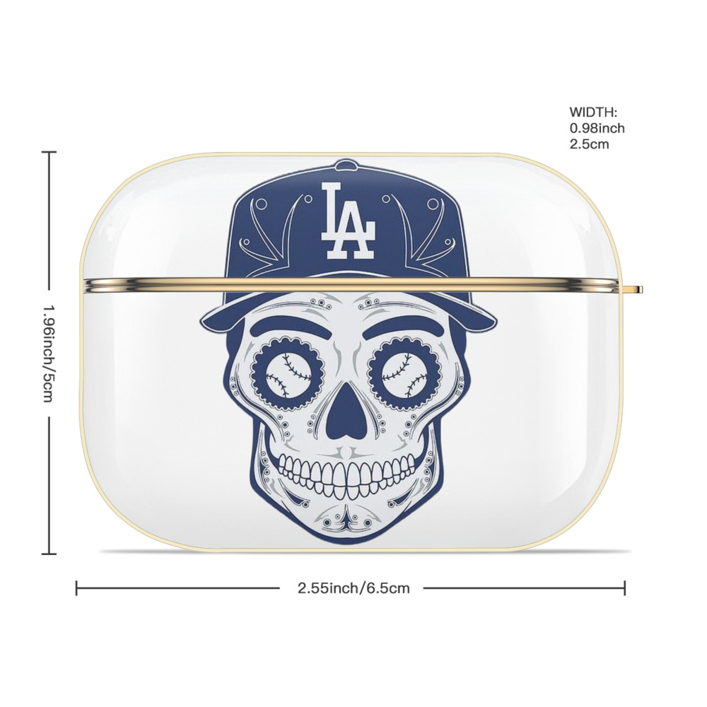  Luxury Gold AirPods Pro Case With Keychain, Flexible PC Material, Full Protection, Precise Cutouts, Anti-Fingerprint, Washable, Durable Design