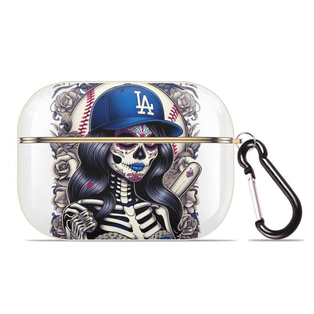  Luxury Gold AirPods Pro Case With Keychain, Flexible PC Material, Full Protection, Precise Cutouts, Anti-Fingerprint, Washable, Durable Design