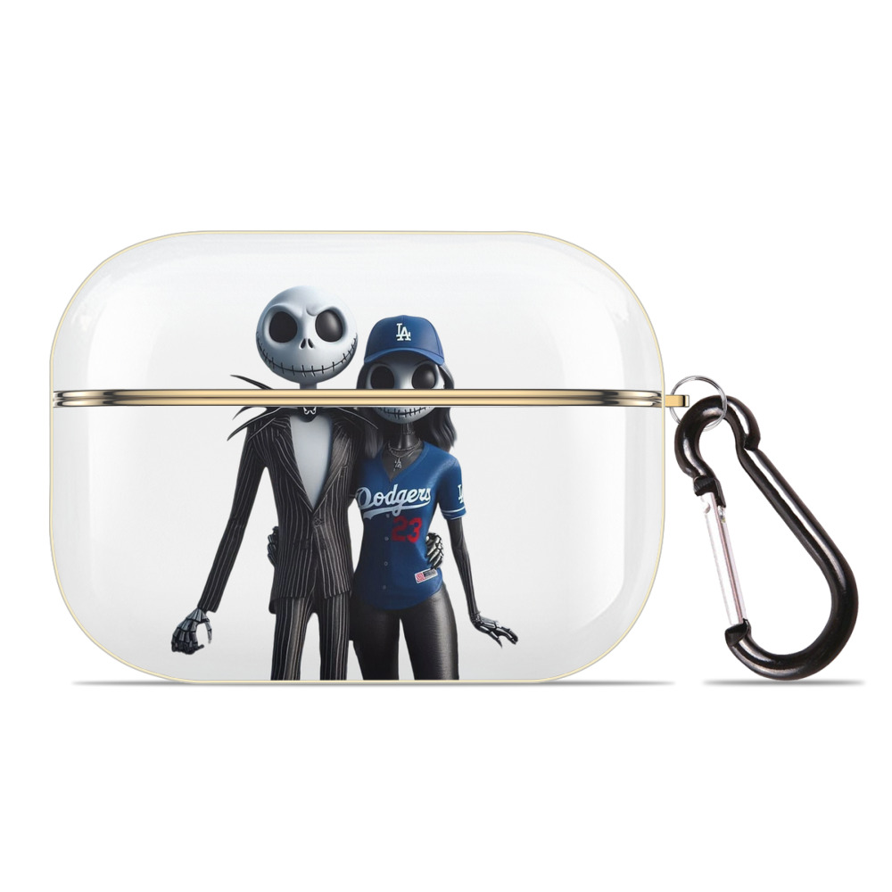  Luxury Gold AirPods Pro Case With Keychain, Flexible PC Material, Full Protection, Precise Cutouts, Anti-Fingerprint, Washable, Durable Design