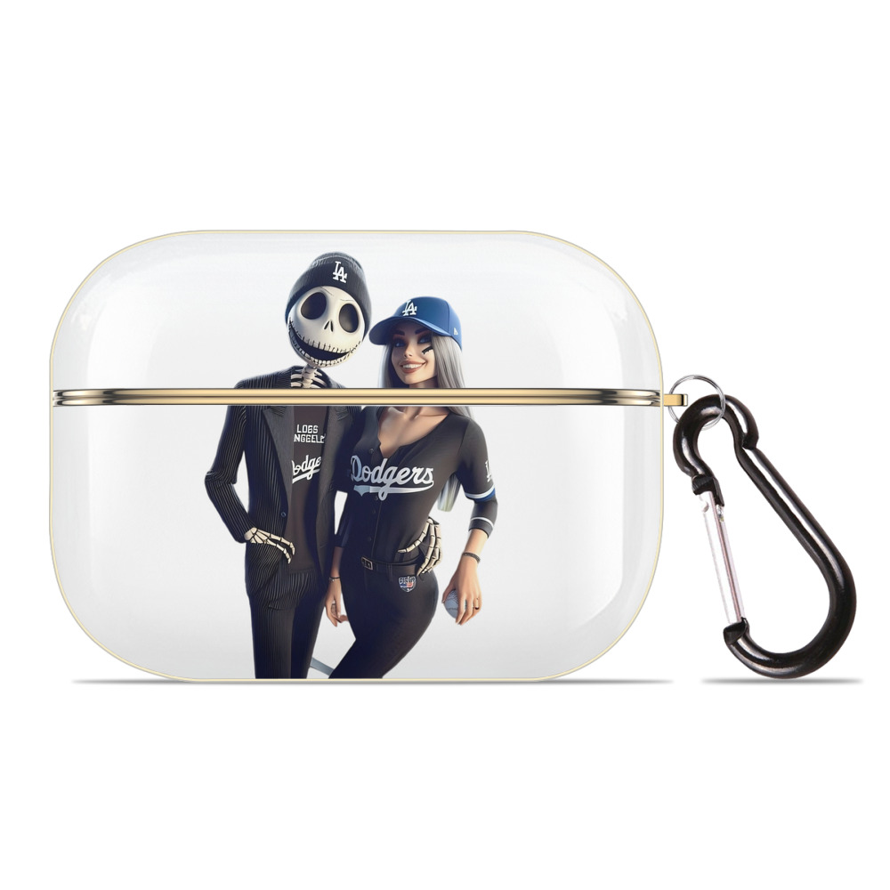  Luxury Gold AirPods Pro Case With Keychain, Flexible PC Material, Full Protection, Precise Cutouts, Anti-Fingerprint, Washable, Durable Design