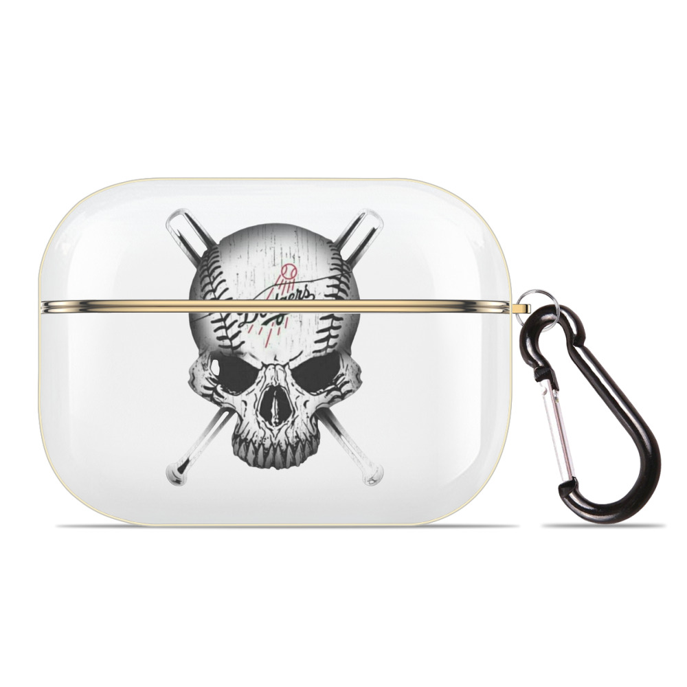  Luxury Gold AirPods Pro Case With Keychain, Flexible PC Material, Full Protection, Precise Cutouts, Anti-Fingerprint, Washable, Durable Design