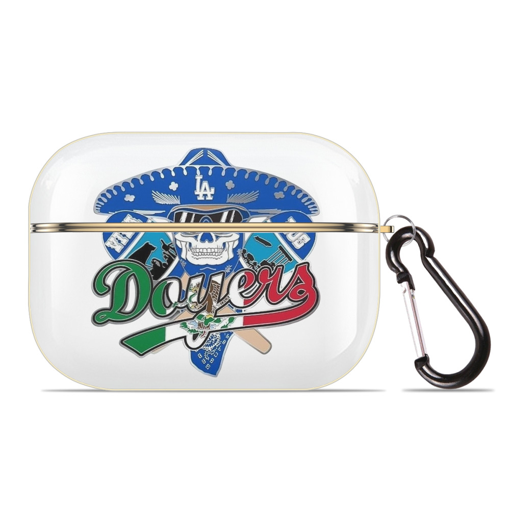  Luxury Gold AirPods Pro Case With Keychain, Flexible PC Material, Full Protection, Precise Cutouts, Anti-Fingerprint, Washable, Durable Design