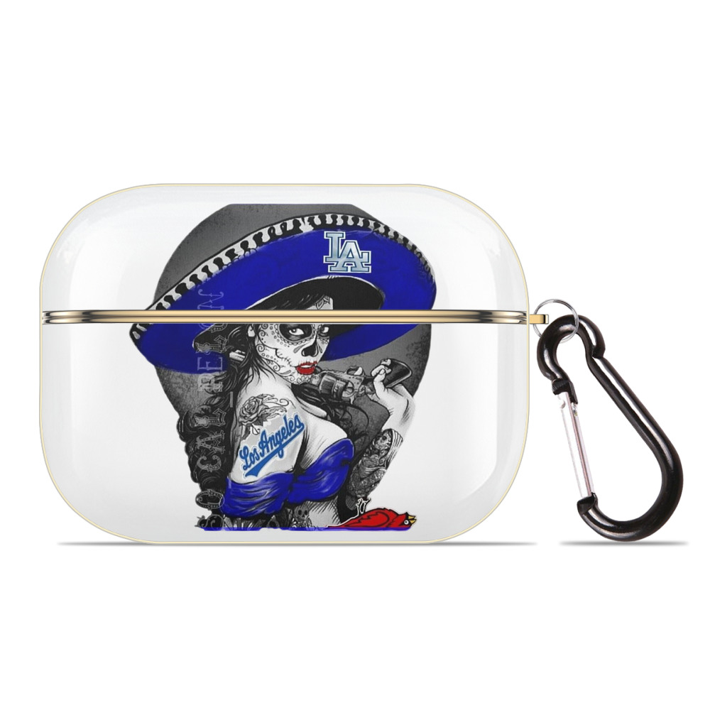  Luxury Gold AirPods Pro Case With Keychain, Flexible PC Material, Full Protection, Precise Cutouts, Anti-Fingerprint, Washable, Durable Design