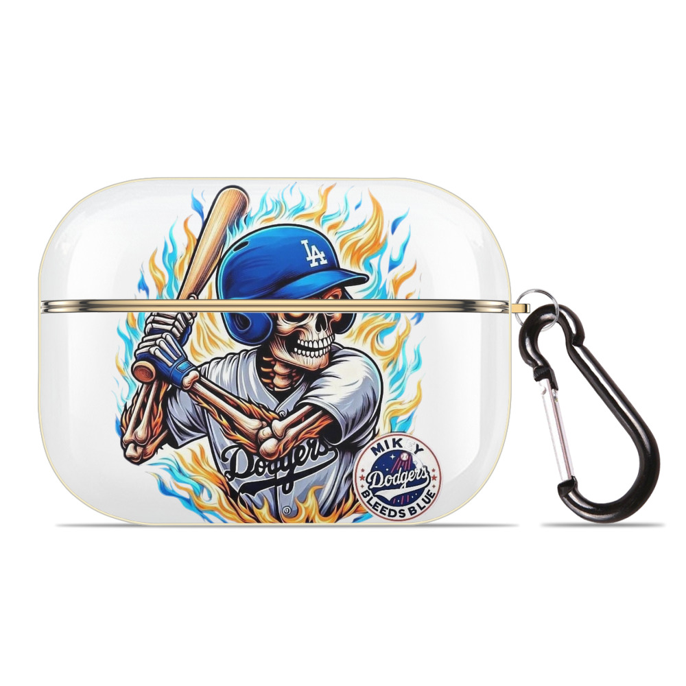  Luxury Gold AirPods Pro Case With Keychain, Flexible PC Material, Full Protection, Precise Cutouts, Anti-Fingerprint, Washable, Durable Design