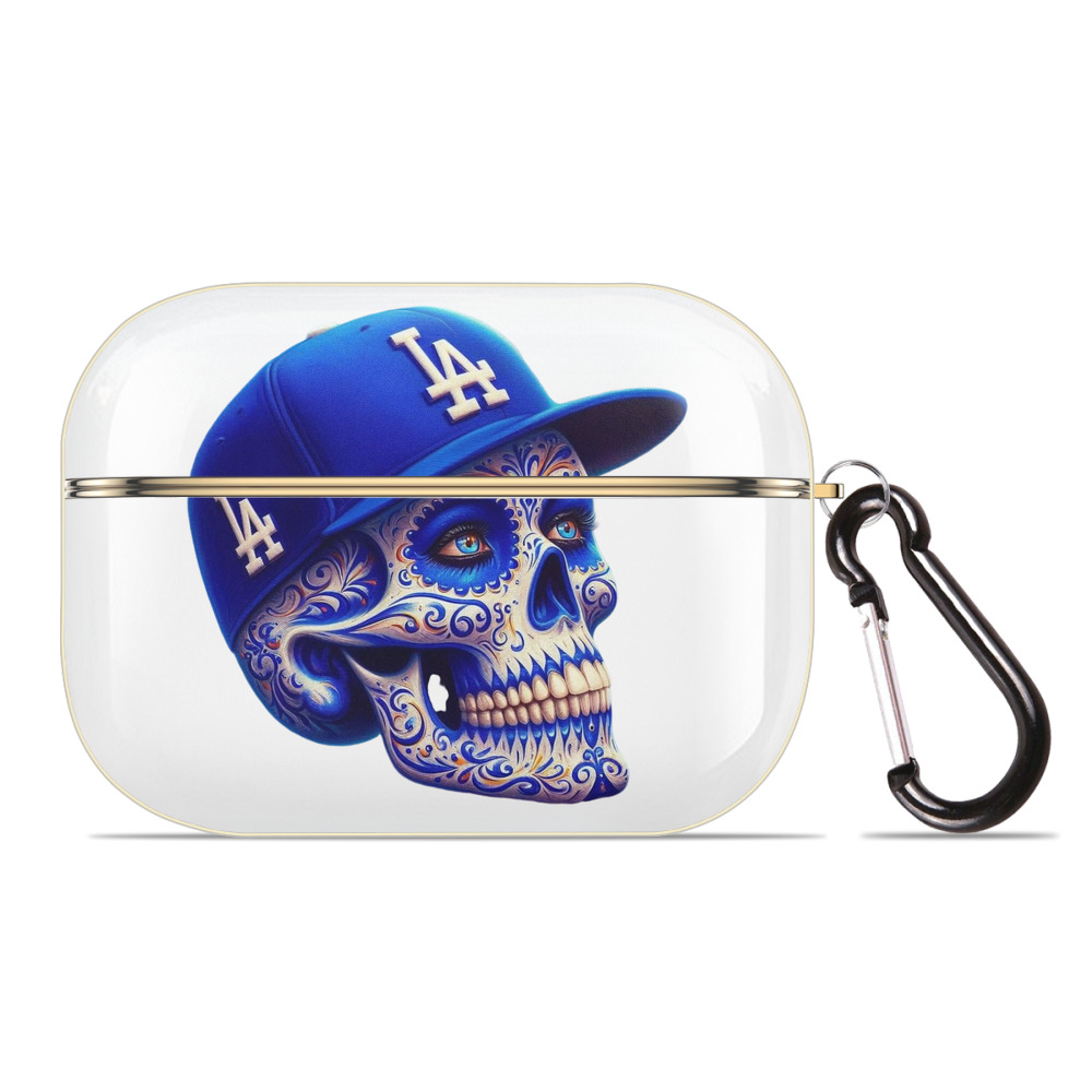  Luxury Gold AirPods Pro Case With Keychain, Flexible PC Material, Full Protection, Precise Cutouts, Anti-Fingerprint, Washable, Durable Design