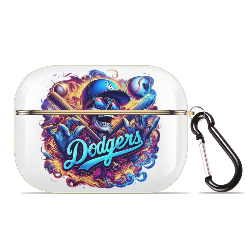  Luxury Gold AirPods Pro Case With Keychain, Flexible PC Material, Full Protection, Precise Cutouts, Anti-Fingerprint, Washable, Durable Design