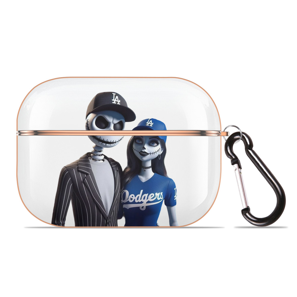  AirPods Pro Protective Case Rose Gold, Flexible PC Material, Precise Fit, Anti-Slip Cover, Full Protection, Fingerprint Resistant, Washable With Keychain