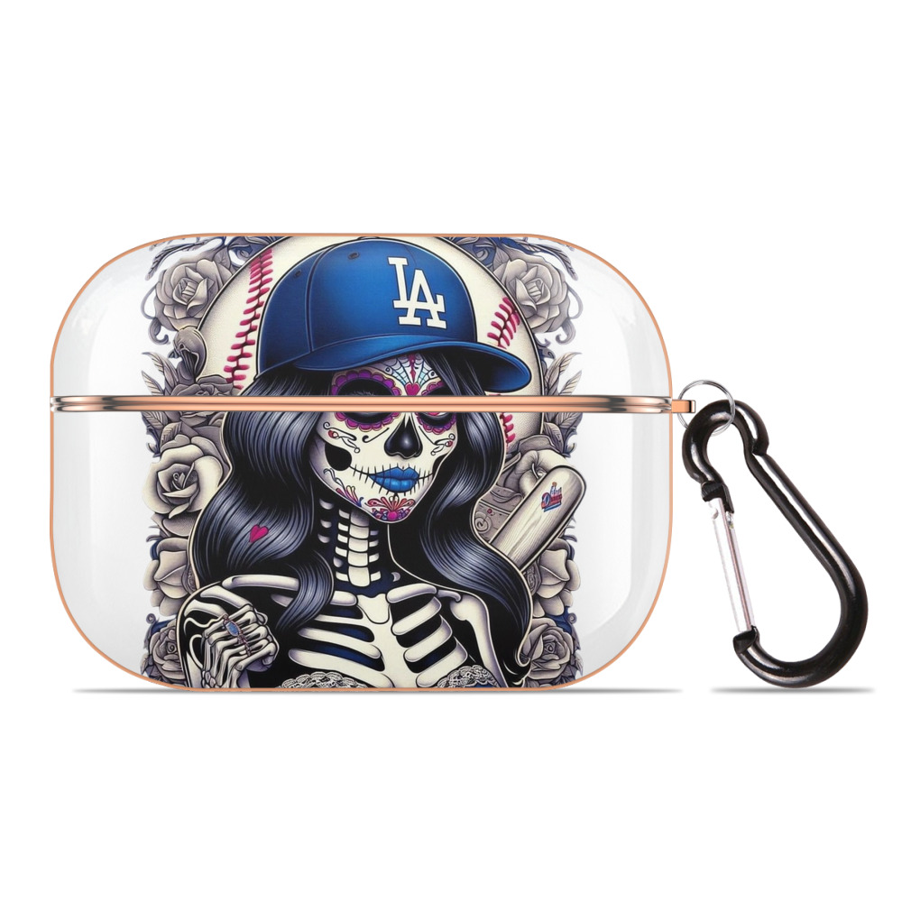  AirPods Pro Protective Case Rose Gold, Flexible PC Material, Precise Fit, Anti-Slip Cover, Full Protection, Fingerprint Resistant, Washable With Keychain