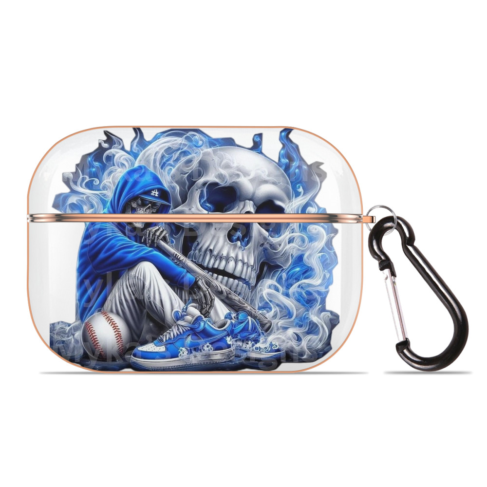  AirPods Pro Protective Case Rose Gold, Flexible PC Material, Precise Fit, Anti-Slip Cover, Full Protection, Fingerprint Resistant, Washable With Keychain