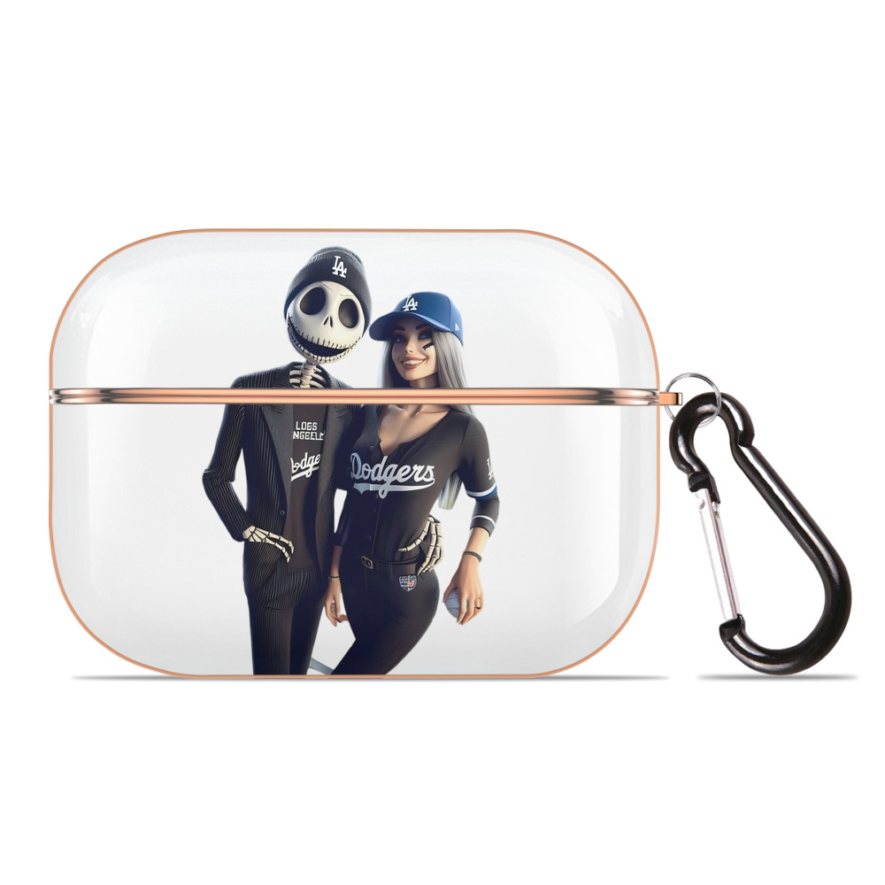  AirPods Pro Protective Case Rose Gold, Flexible PC Material, Precise Fit, Anti-Slip Cover, Full Protection, Fingerprint Resistant, Washable With Keychain