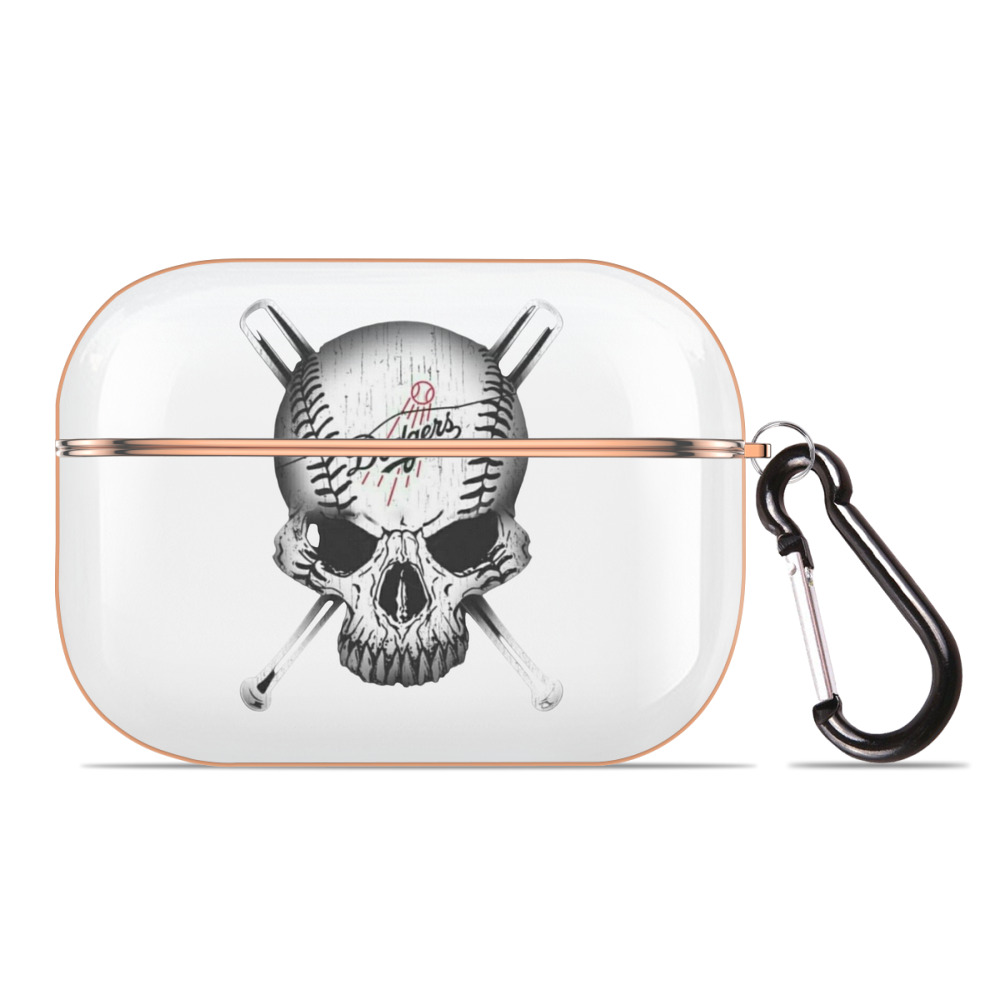  AirPods Pro Protective Case Rose Gold, Flexible PC Material, Precise Fit, Anti-Slip Cover, Full Protection, Fingerprint Resistant, Washable With Keychain