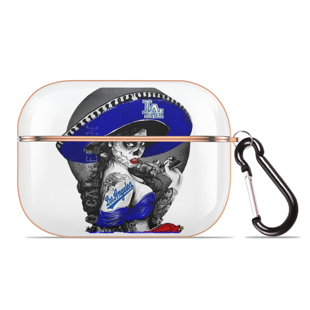  AirPods Pro Protective Case Rose Gold, Flexible PC Material, Precise Fit, Anti-Slip Cover, Full Protection, Fingerprint Resistant, Washable With Keychain