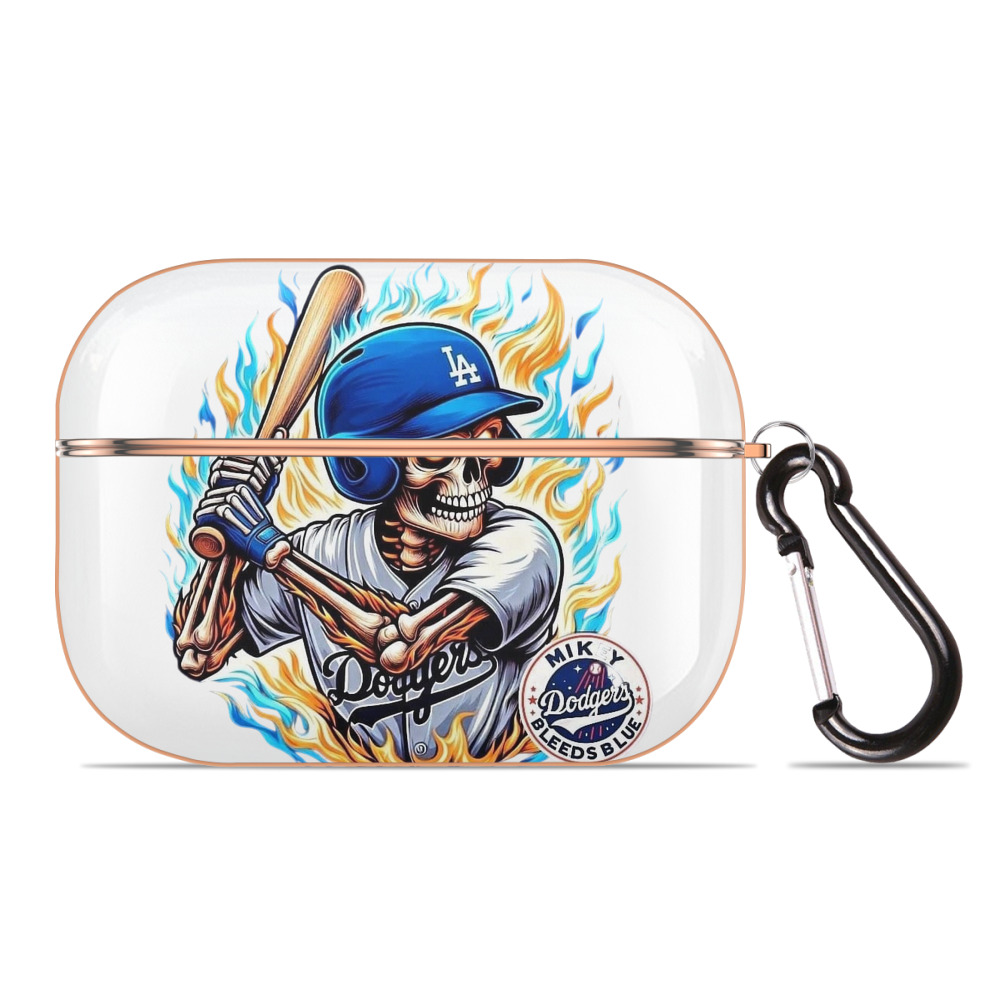  AirPods Pro Protective Case Rose Gold, Flexible PC Material, Precise Fit, Anti-Slip Cover, Full Protection, Fingerprint Resistant, Washable With Keychain