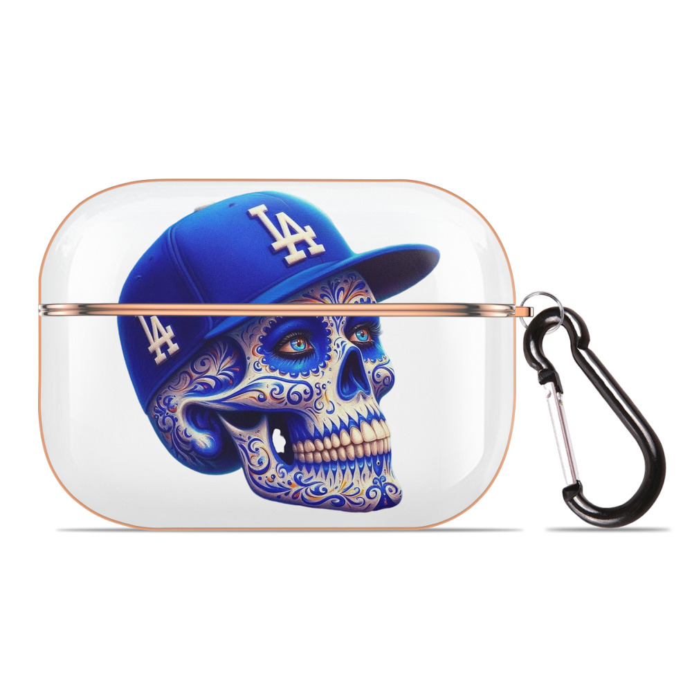  AirPods Pro Protective Case Rose Gold, Flexible PC Material, Precise Fit, Anti-Slip Cover, Full Protection, Fingerprint Resistant, Washable With Keychain