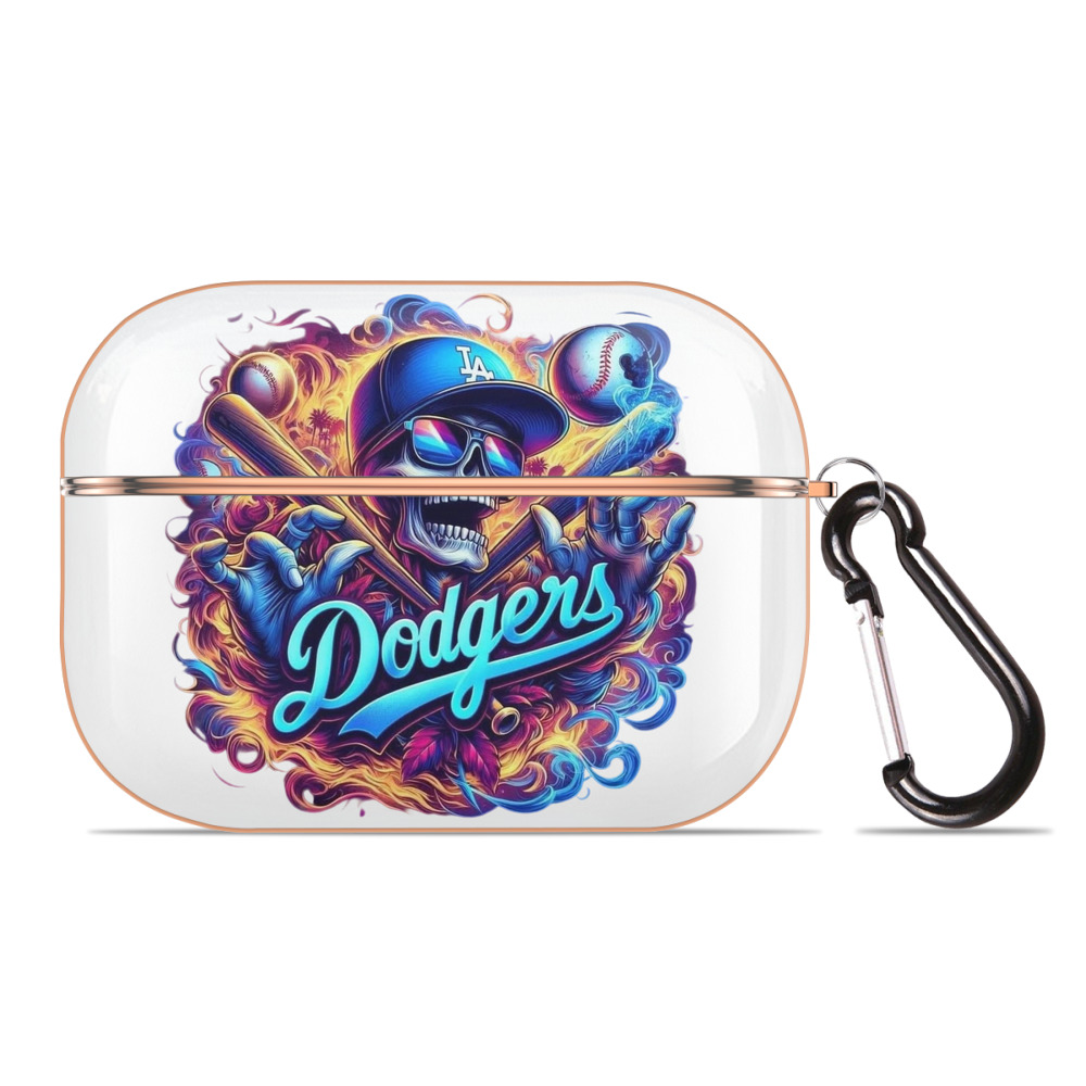  AirPods Pro Protective Case Rose Gold, Flexible PC Material, Precise Fit, Anti-Slip Cover, Full Protection, Fingerprint Resistant, Washable With Keychain