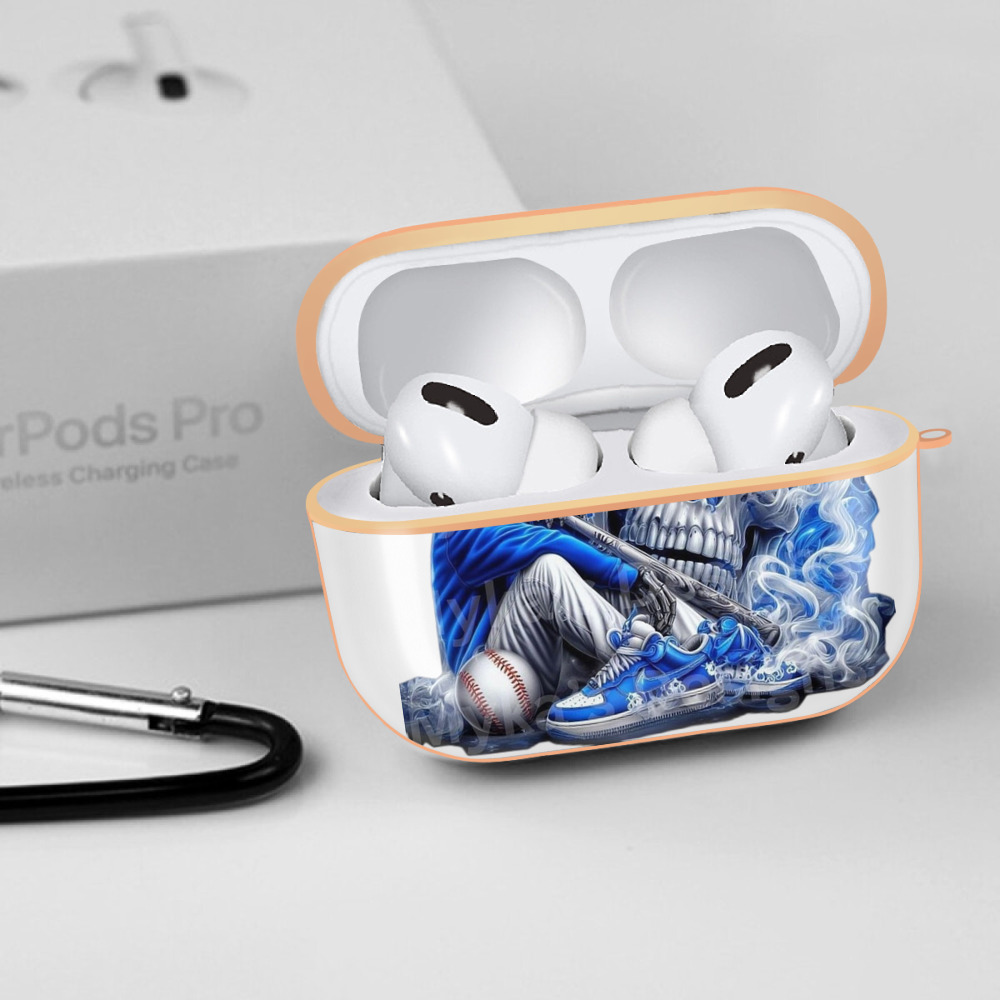  AirPods Pro Protective Case Rose Gold, Flexible PC Material, Precise Fit, Anti-Slip Cover, Full Protection, Fingerprint Resistant, Washable With Keychain