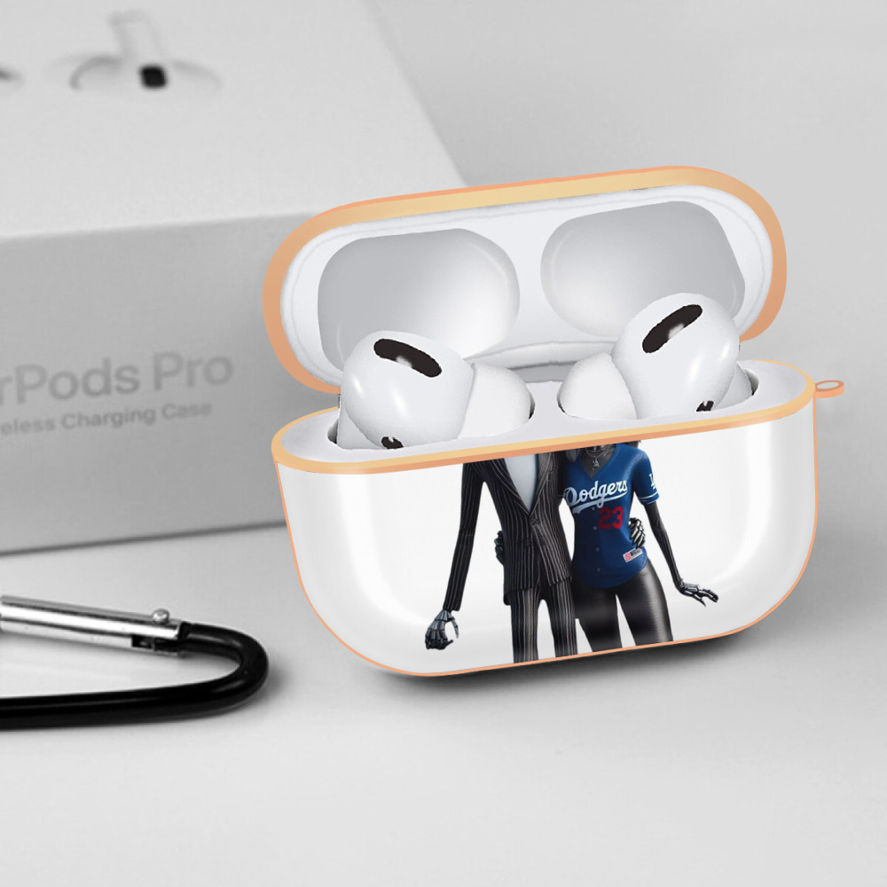  AirPods Pro Protective Case Rose Gold, Flexible PC Material, Precise Fit, Anti-Slip Cover, Full Protection, Fingerprint Resistant, Washable With Keychain