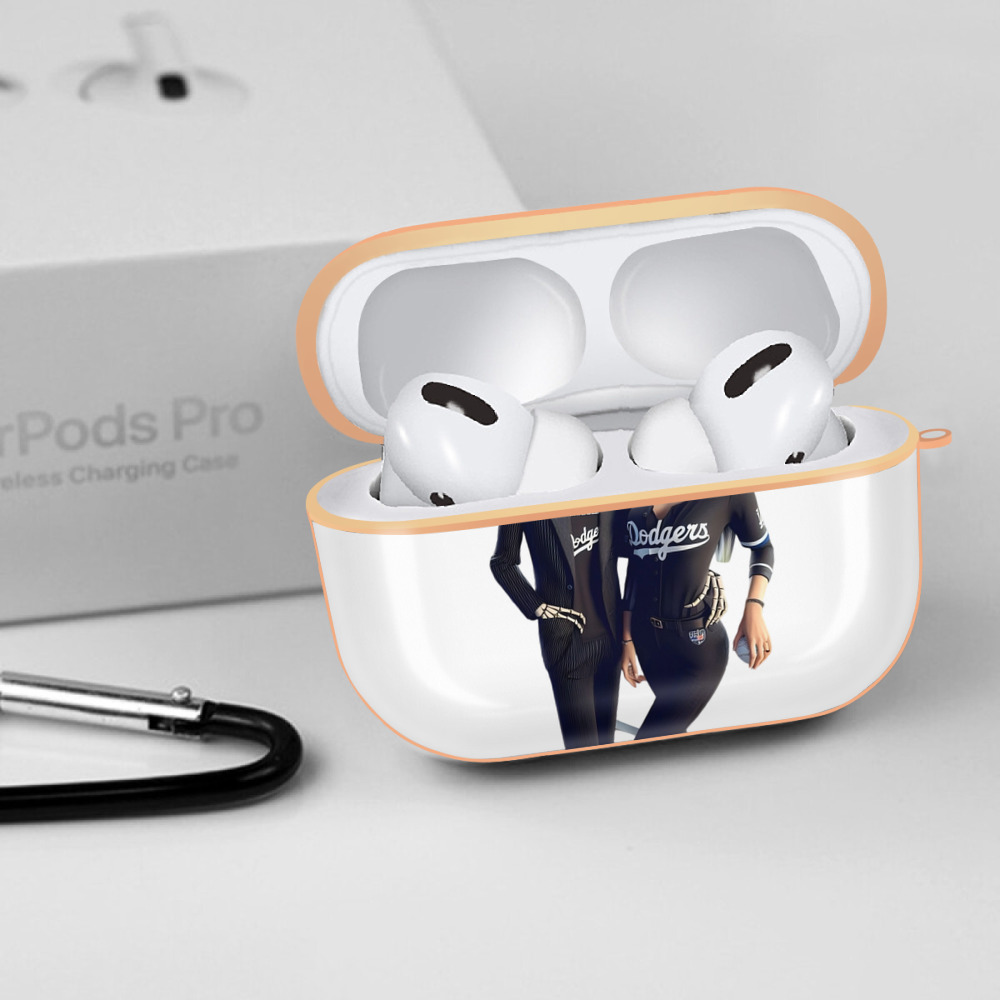  AirPods Pro Protective Case Rose Gold, Flexible PC Material, Precise Fit, Anti-Slip Cover, Full Protection, Fingerprint Resistant, Washable With Keychain