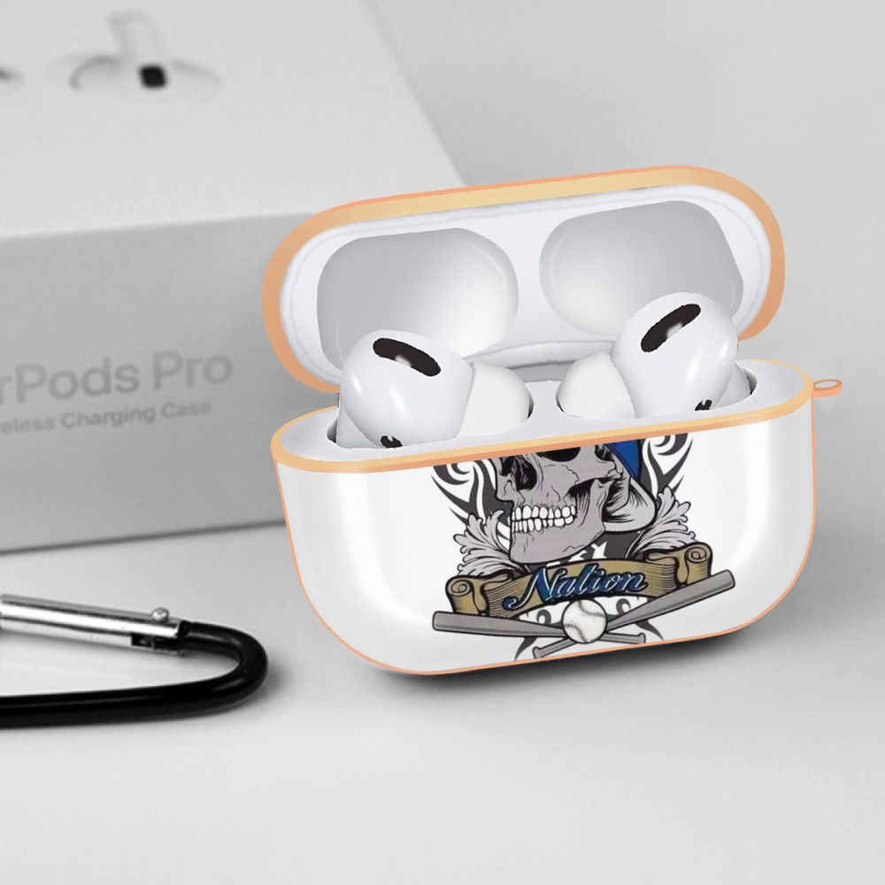  AirPods Pro Protective Case Rose Gold, Flexible PC Material, Precise Fit, Anti-Slip Cover, Full Protection, Fingerprint Resistant, Washable With Keychain