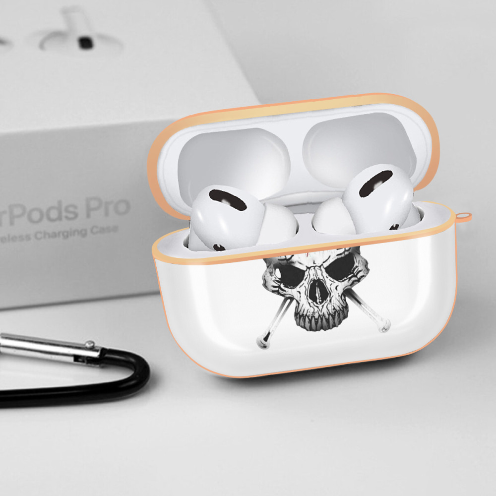  AirPods Pro Protective Case Rose Gold, Flexible PC Material, Precise Fit, Anti-Slip Cover, Full Protection, Fingerprint Resistant, Washable With Keychain