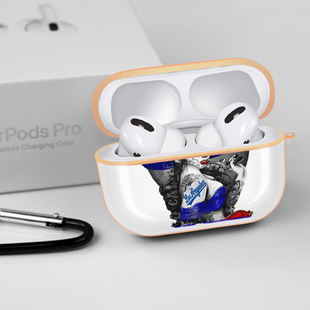  AirPods Pro Protective Case Rose Gold, Flexible PC Material, Precise Fit, Anti-Slip Cover, Full Protection, Fingerprint Resistant, Washable With Keychain