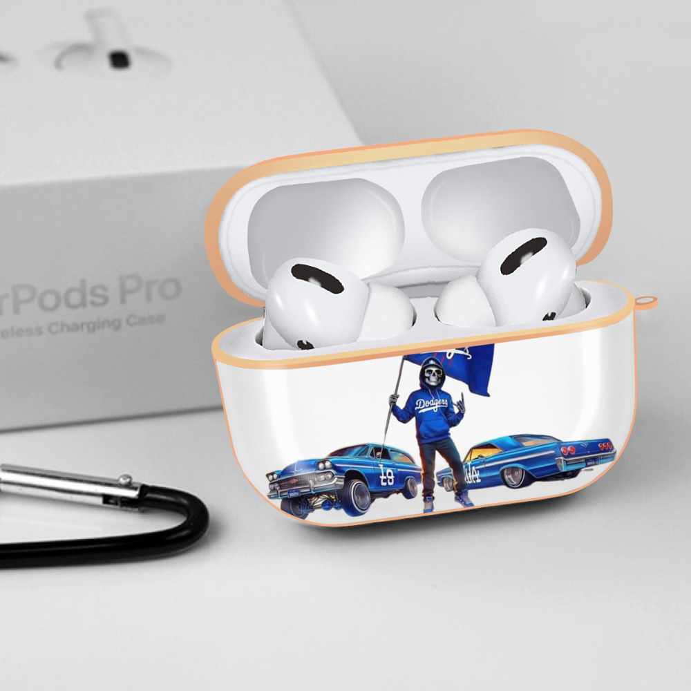  AirPods Pro Protective Case Rose Gold, Flexible PC Material, Precise Fit, Anti-Slip Cover, Full Protection, Fingerprint Resistant, Washable With Keychain