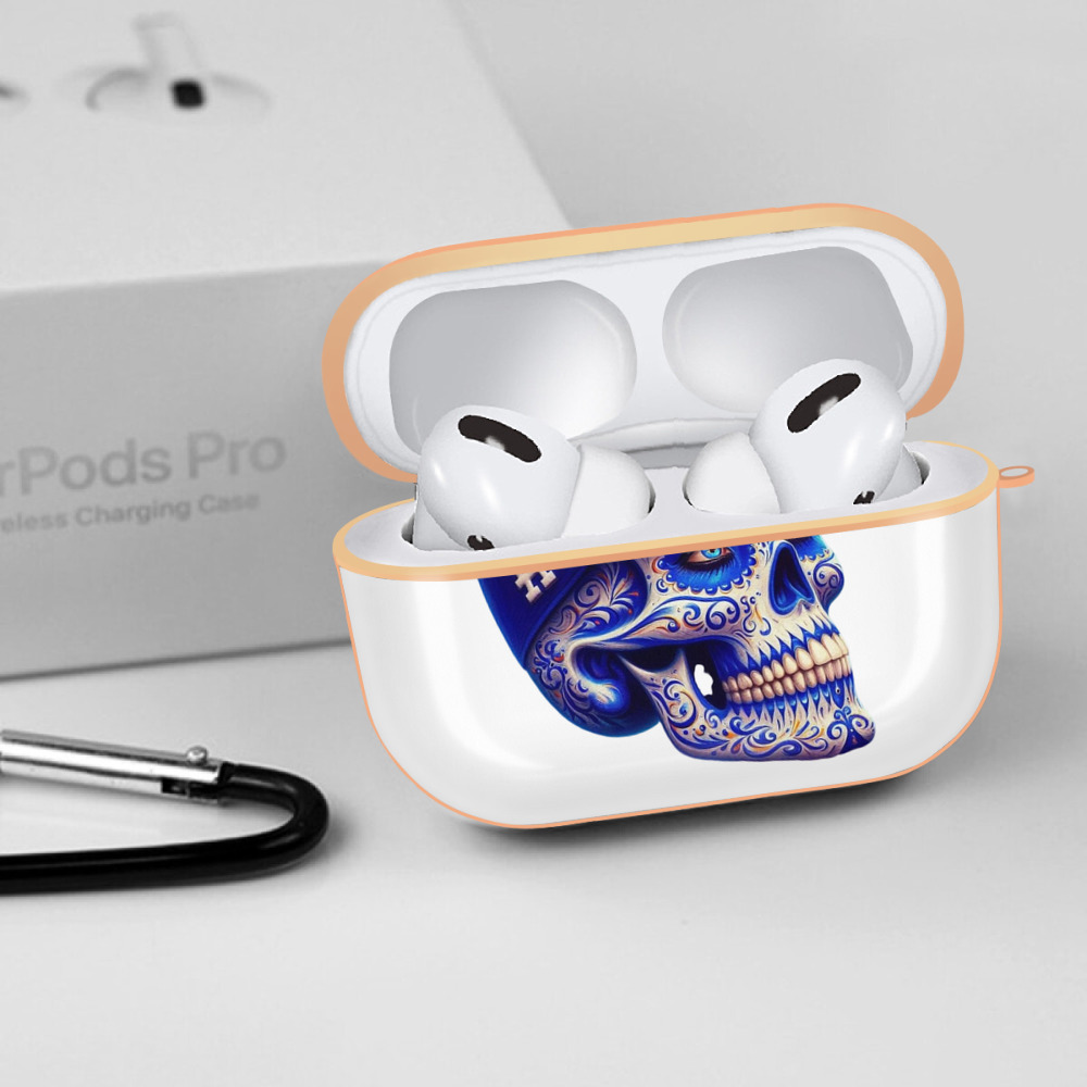  AirPods Pro Protective Case Rose Gold, Flexible PC Material, Precise Fit, Anti-Slip Cover, Full Protection, Fingerprint Resistant, Washable With Keychain