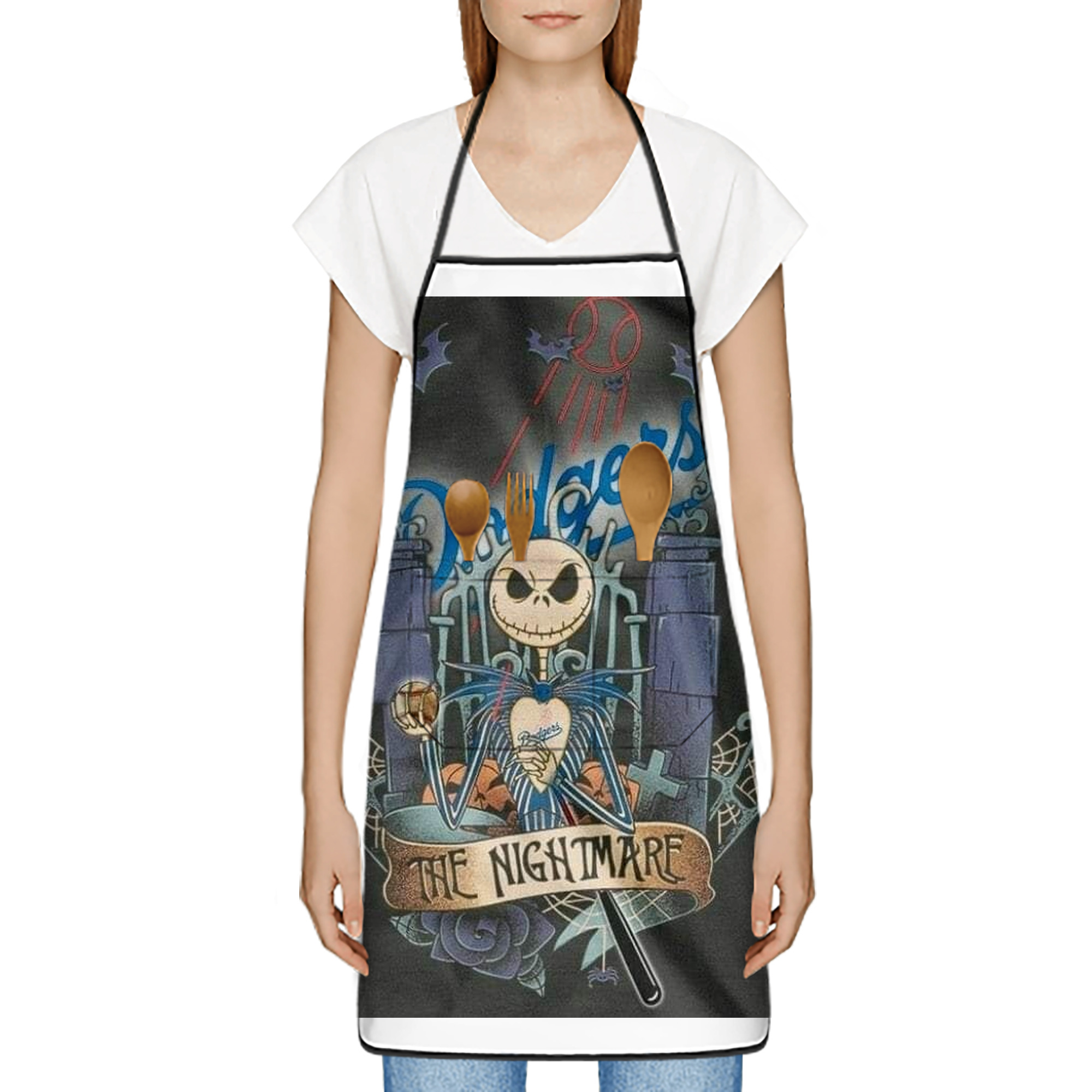  Stain-Resistant Polyester Apron With Pocket – Full Print, Waterproof, Anti-Wrinkle, Anti-Pilling – Ideal For Kitchen, BBQ, Restaurant, Salon & More