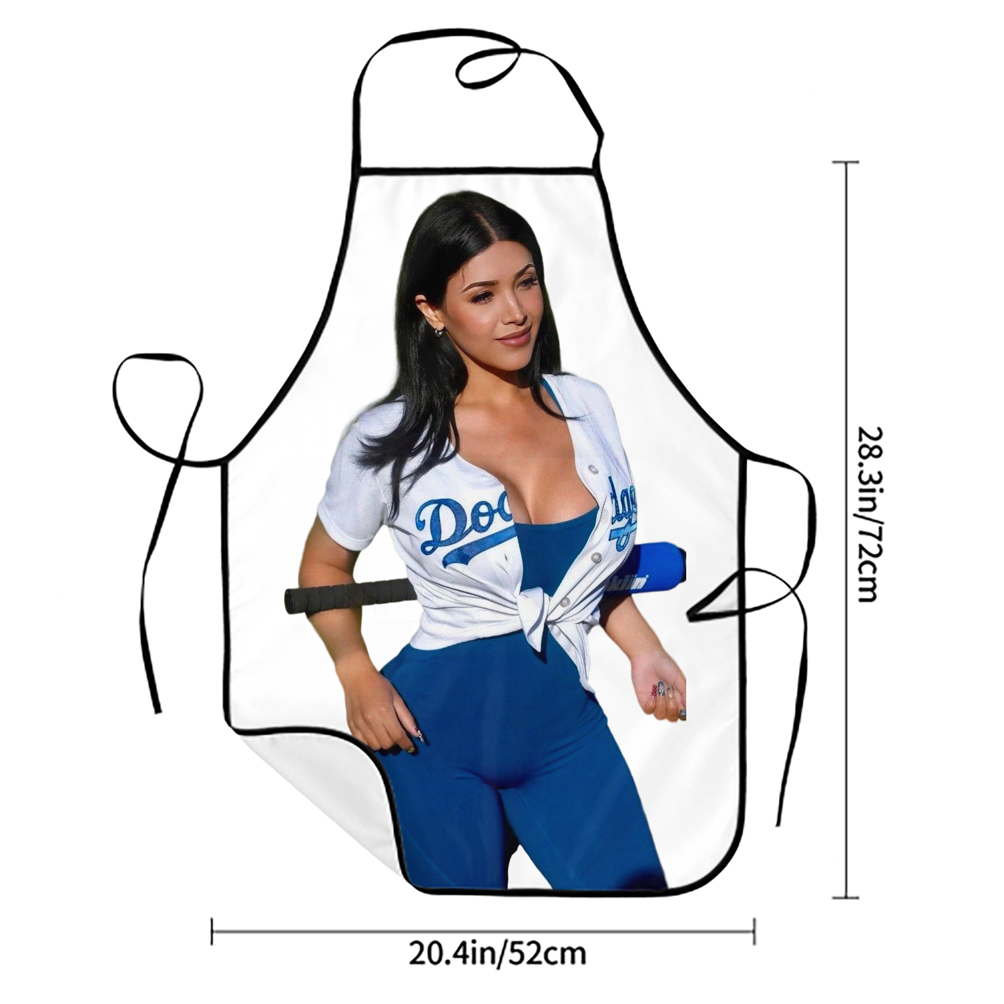  Stain-Resistant Polyester Apron With Pocket – Full Print, Waterproof, Anti-Wrinkle, Anti-Pilling – Ideal For Kitchen, BBQ, Restaurant, Salon & More