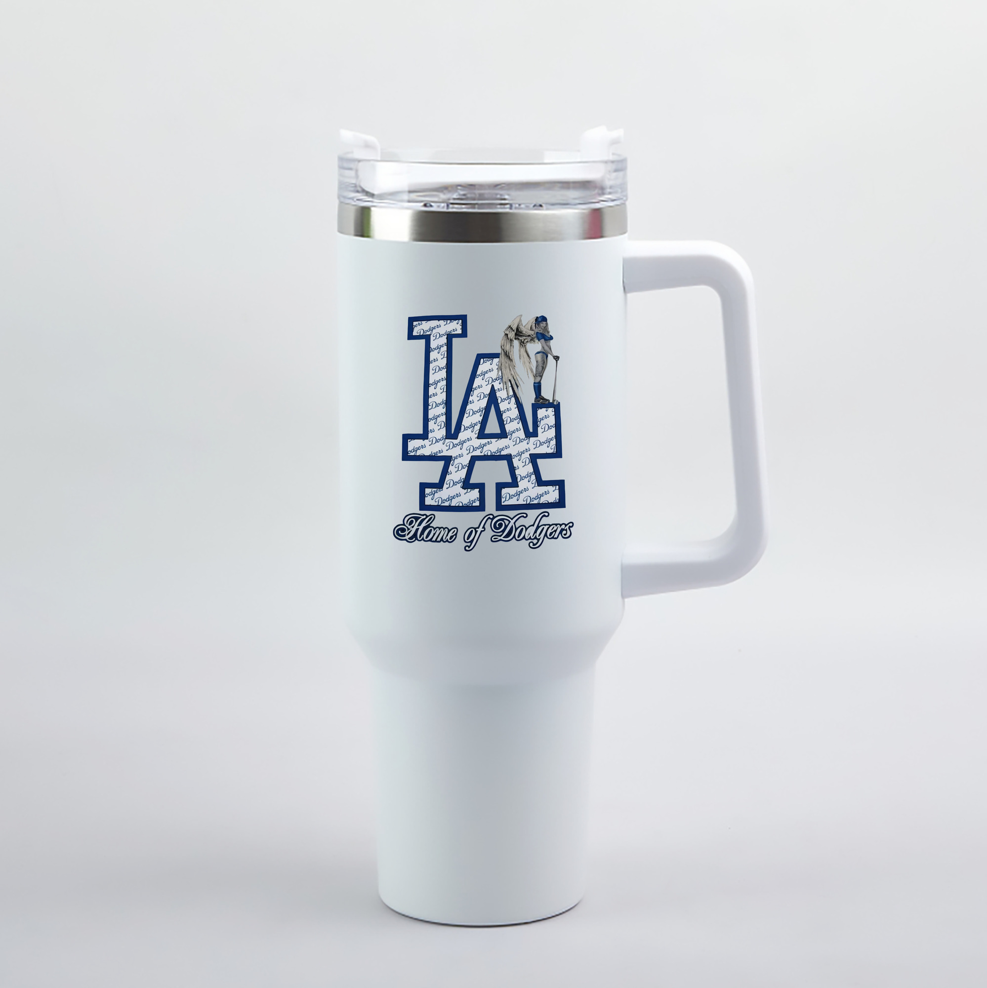  40oz Handle Car Tumbler – Durable Stainless Steel Travel Mug With UV Print – Double Wall Insulated, Fits Most Car Cup Holders